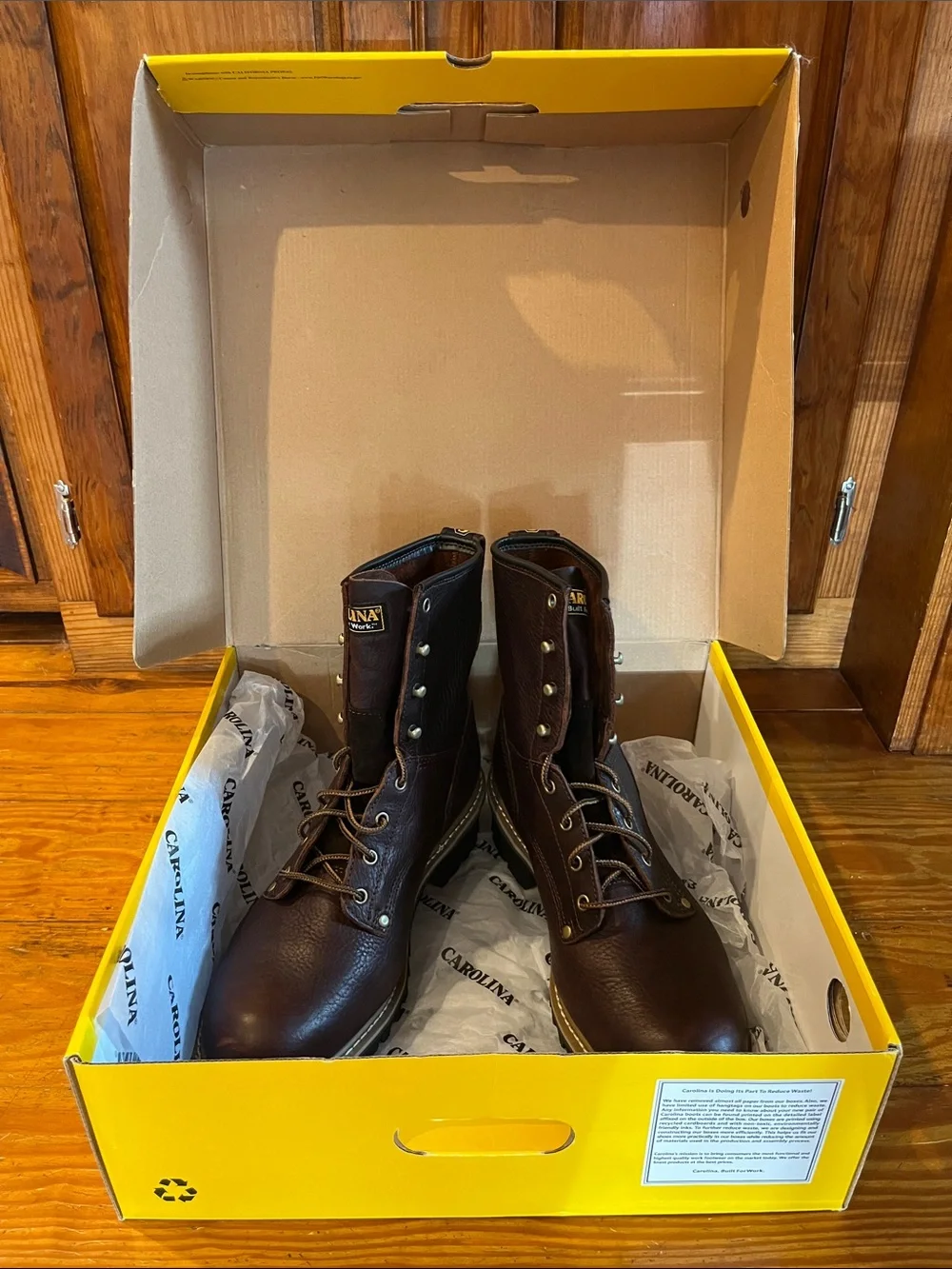 CAROLINA 1821 8” Steel Toe Logger men’s sz 13 NWB